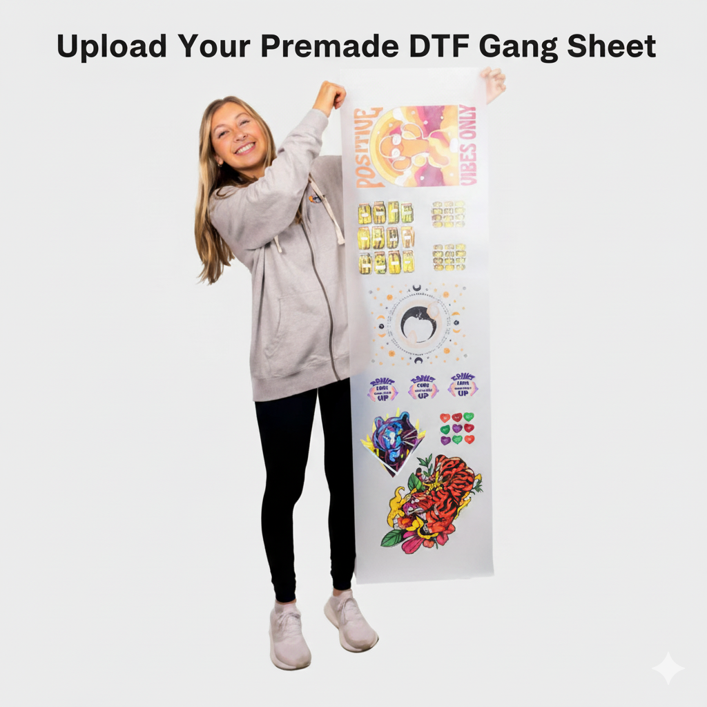 Upload Your Premade DTF Gang Sheet
